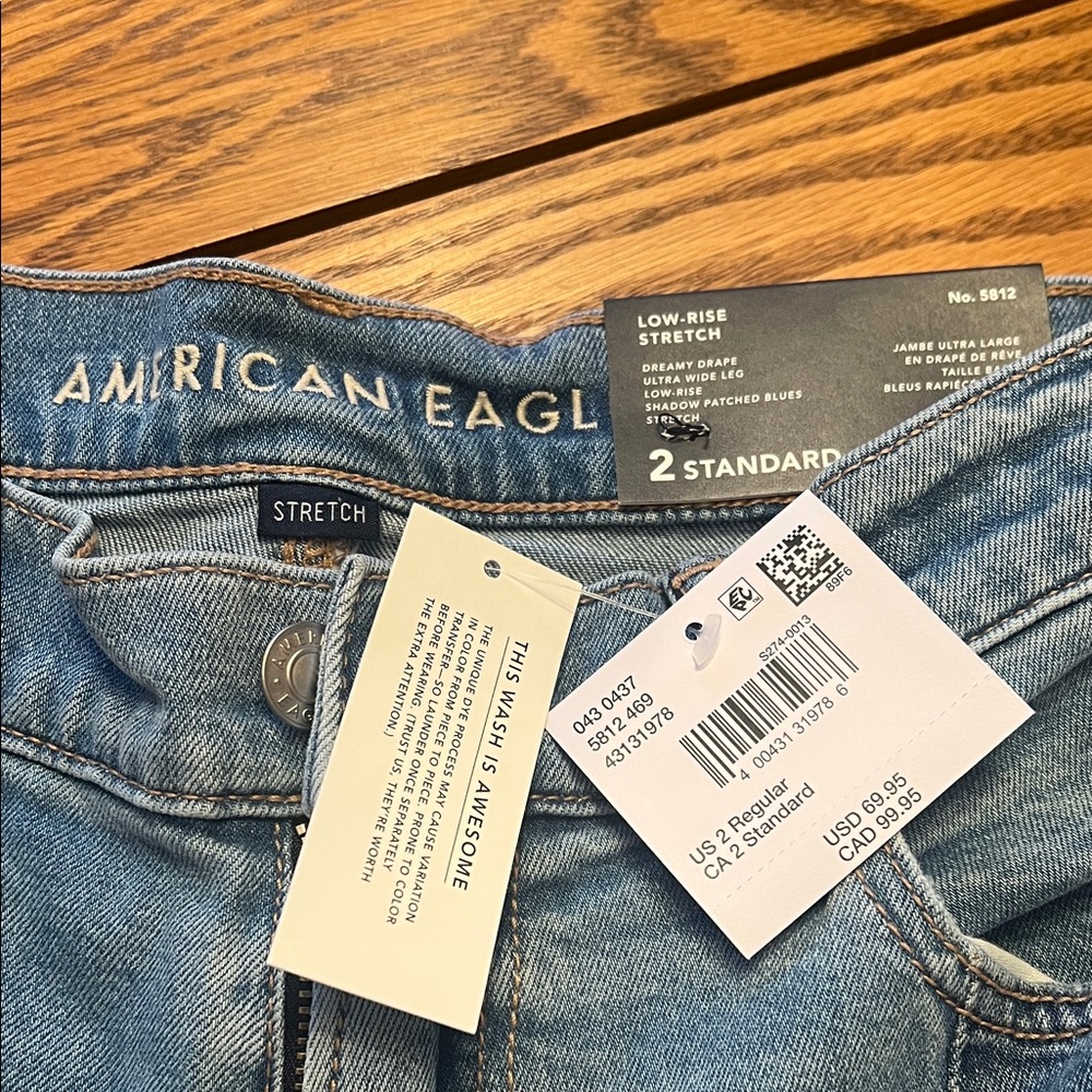 American Eagle Stretch Patchwork Low Rise Ultra W… - image 6